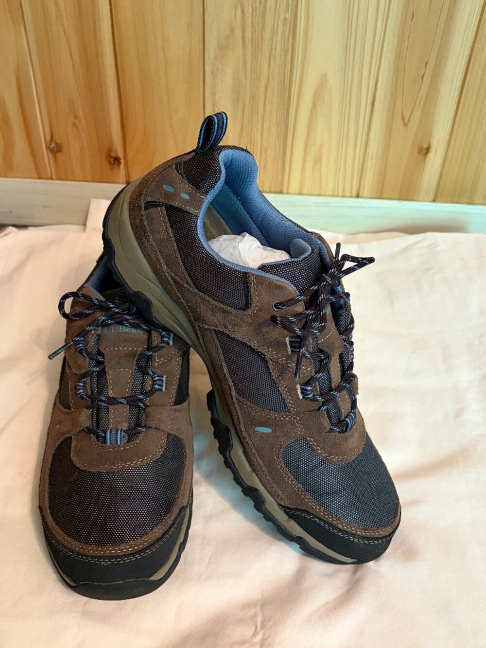 LL Bean Mens Trail Model Hiker 4 Waterproof Hiking Shoes Sz 13M DkCndr/Dk Gry